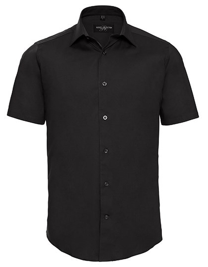 Russell Collection - Men´s Short Sleeve Fitted Stretch Shirt