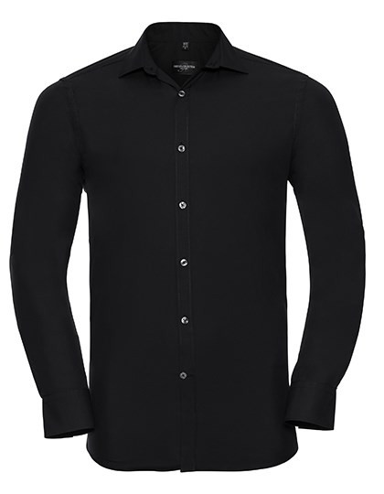 Russell Collection - Men´s Long Sleeve Fitted Ultimate Stretch Shirt