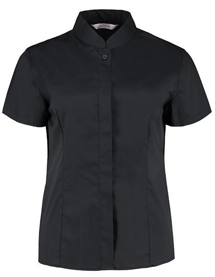 Bargear - Women´s Tailored Fit Shirt Mandarin Collar Short Sleeve