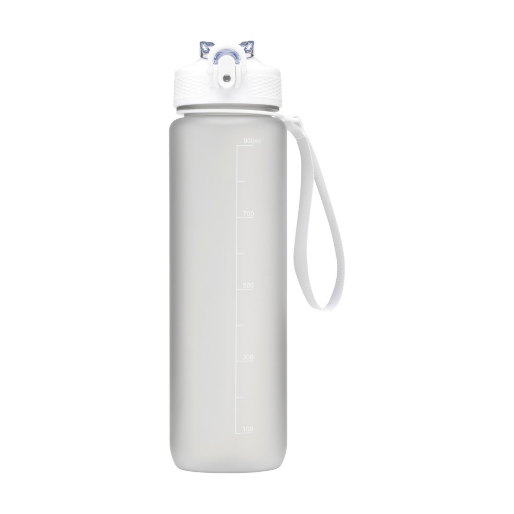 AquaSport RCS Recycled Water Bottle 1 L - weiß