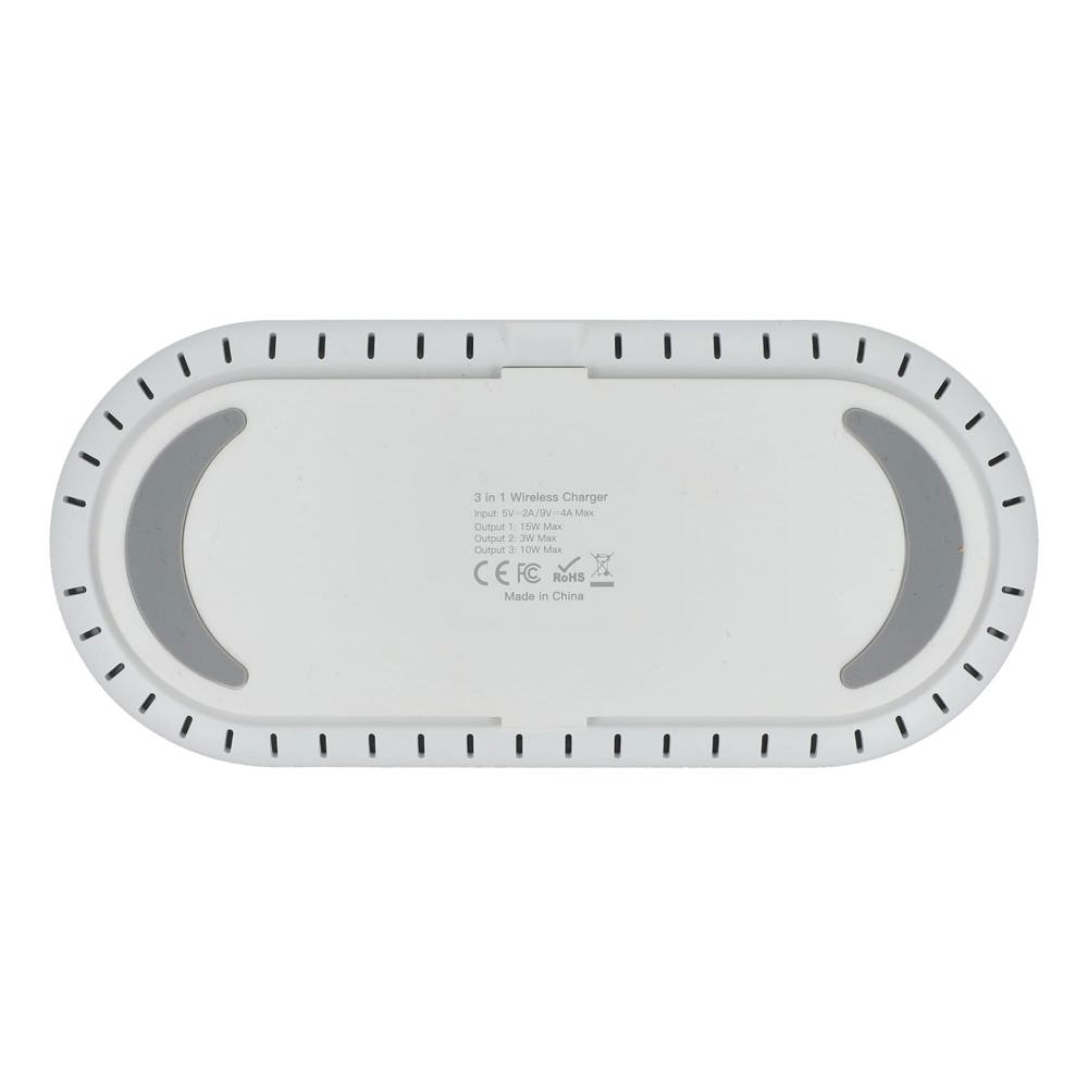 3-in-1 15 W Drahtloses Ladegerät für Handys, Apple Watch und AirPods.