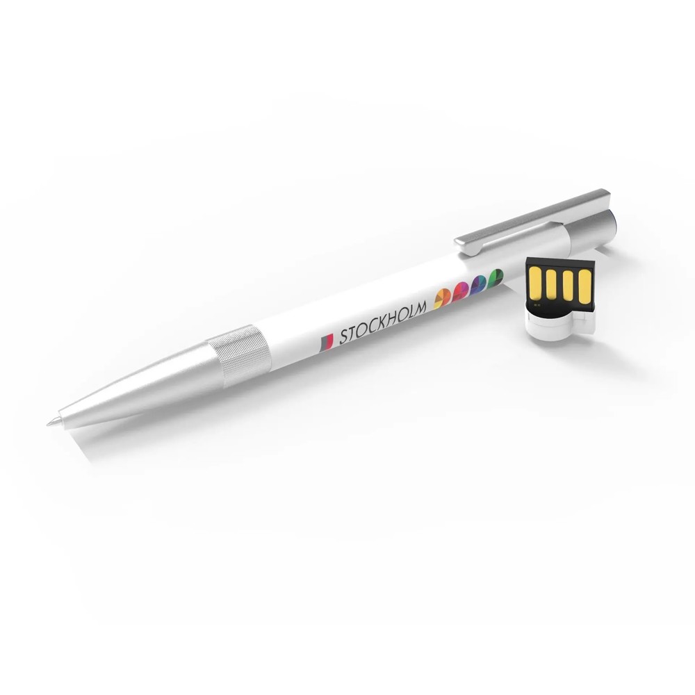 USB Pen Stockholm- Weiß- 8 GB 2.0