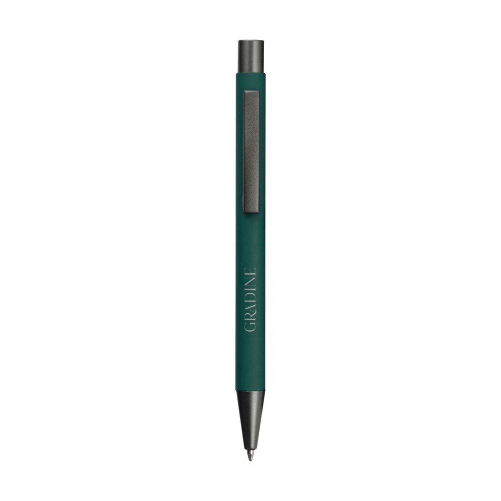 Brady Soft Touch Recycled Alu Kugelschreiber - grün (± PMS 3292C)