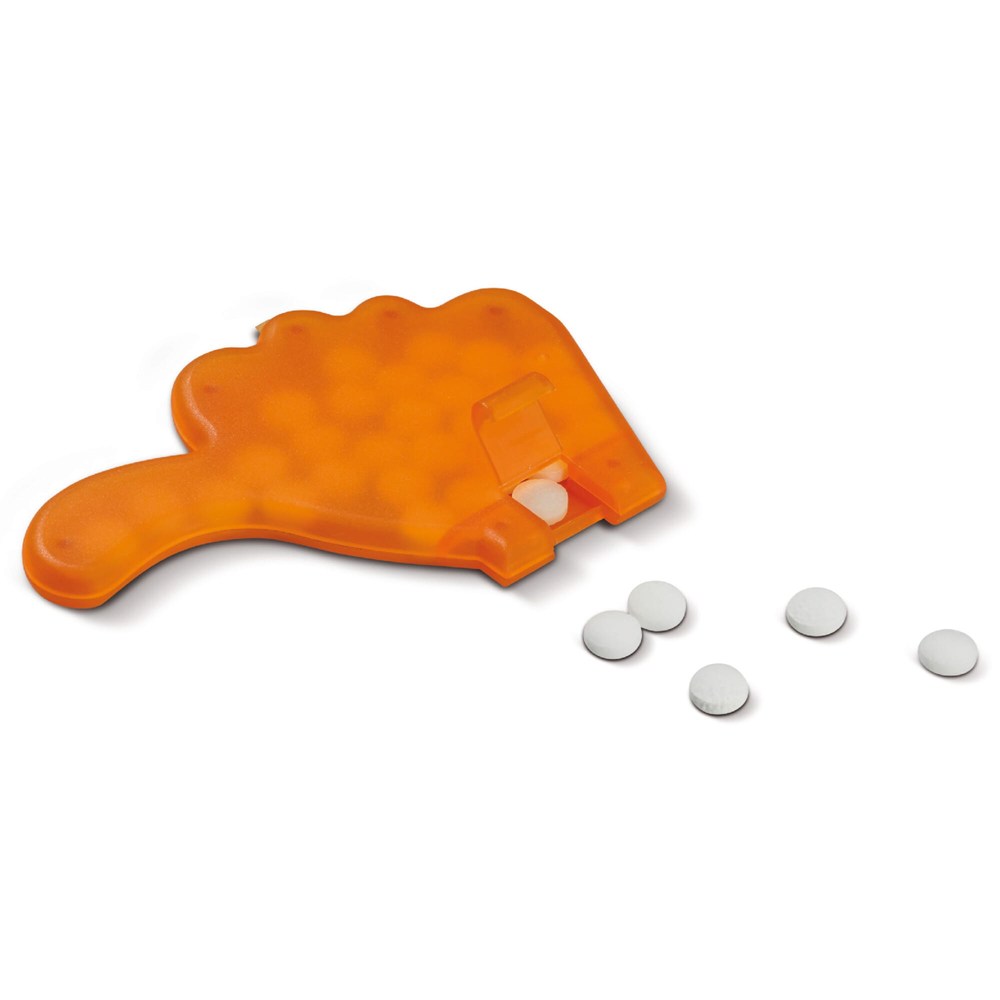 Pfefferminzdose Daumen