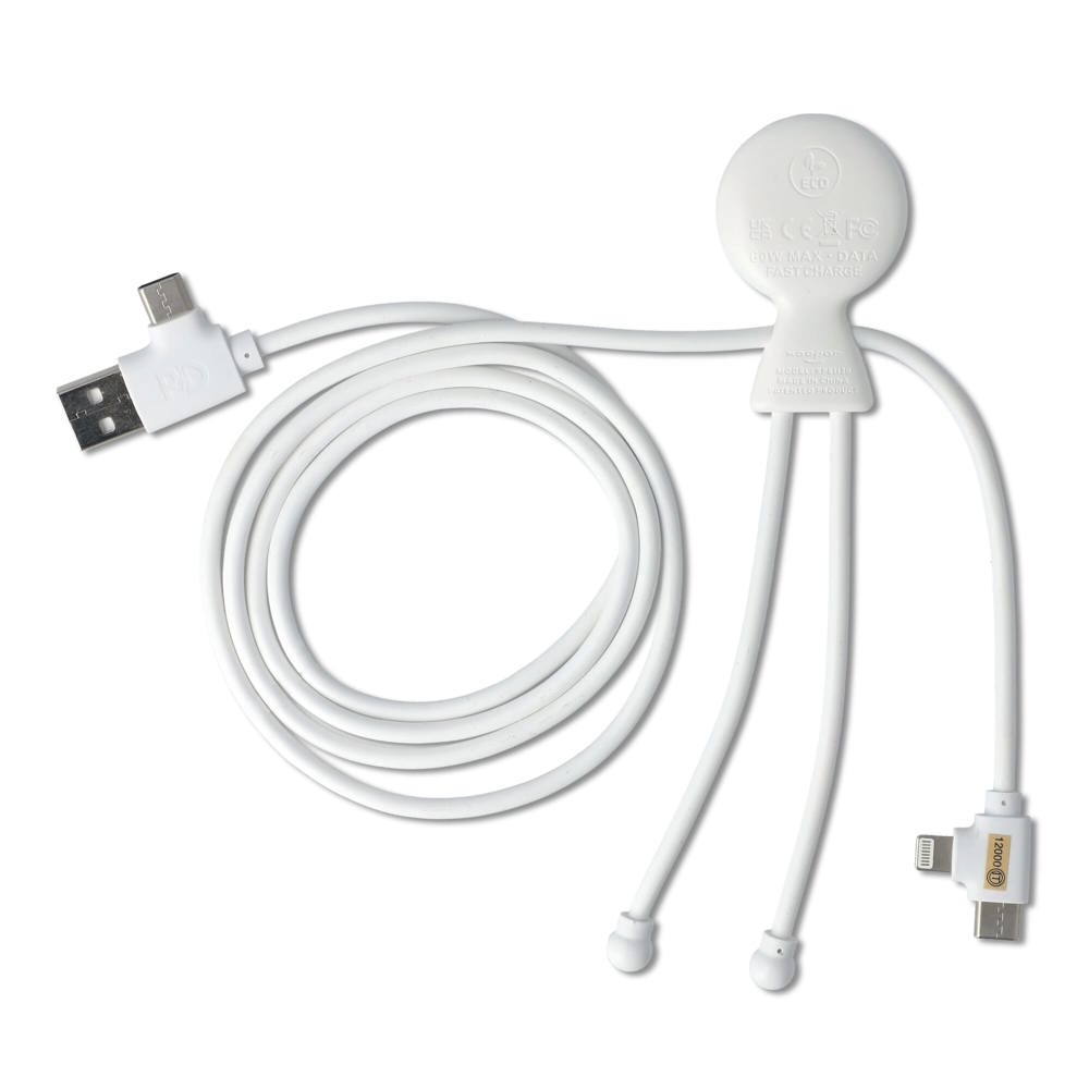 2090 - Xoopar Mr. Bio Langes Ladekabel + UK Stecker Adapter