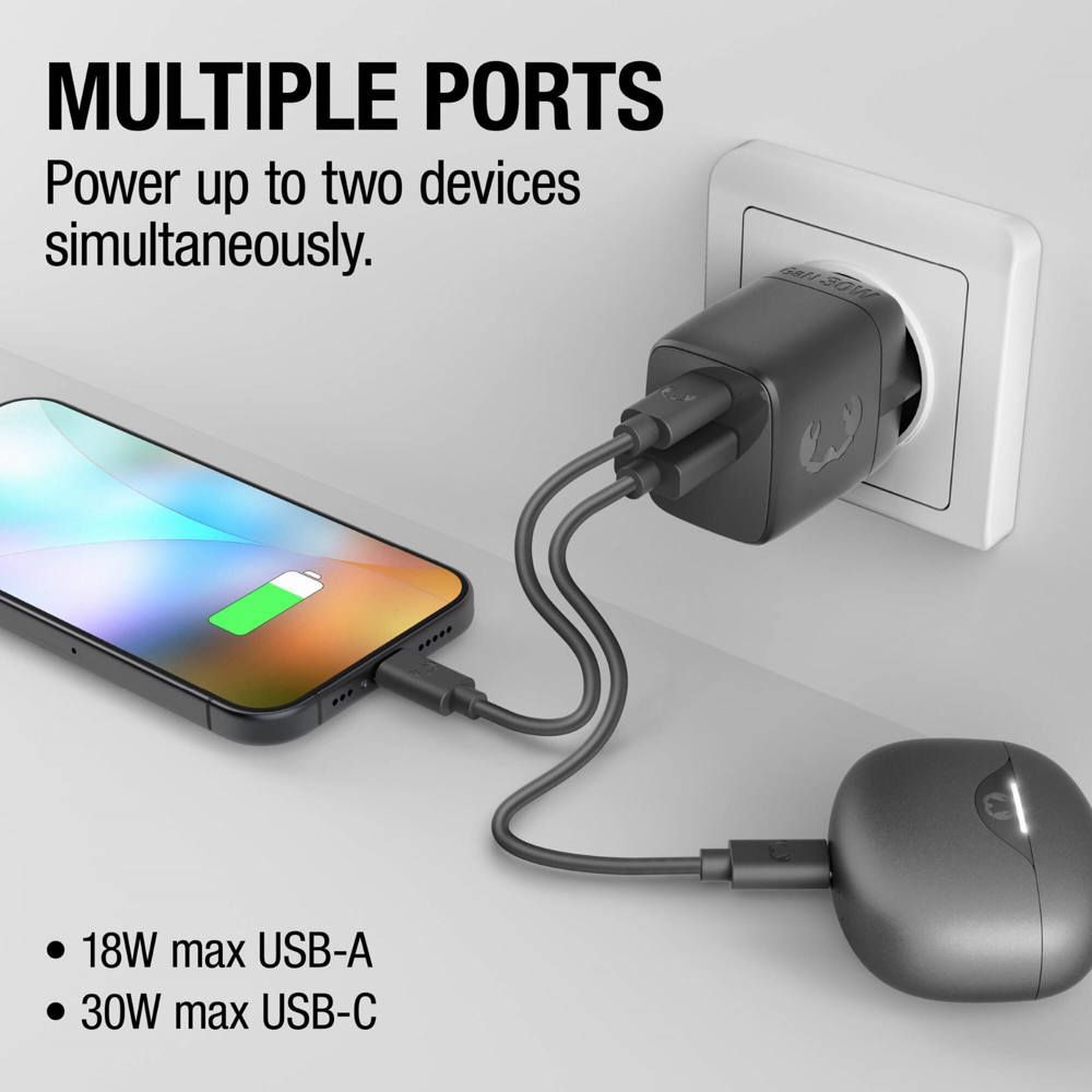 Fresh 'n Rebel 30W Schnellladegerät GaN USB-C &amp; USB-A