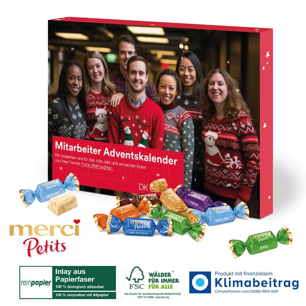 Adventskalender mit Merci Petits