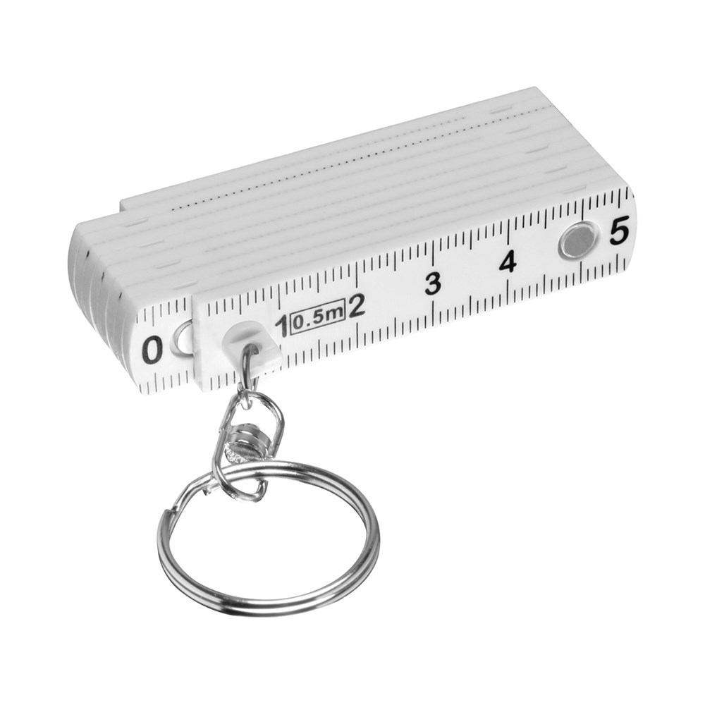 Zollstock Kunststoff, mini - weiß