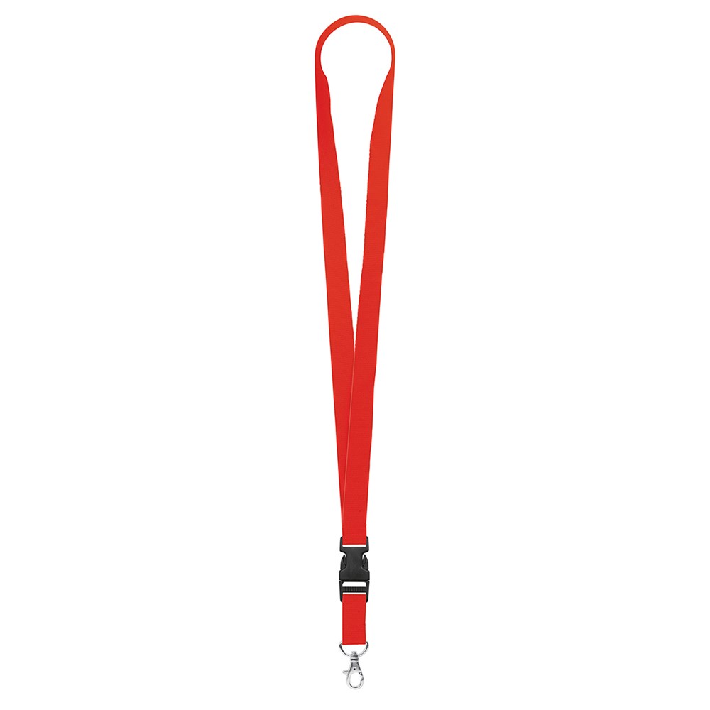 Schlüsselband/Lanyard "Standard" - Signalrot (ca. Pantone 485C)