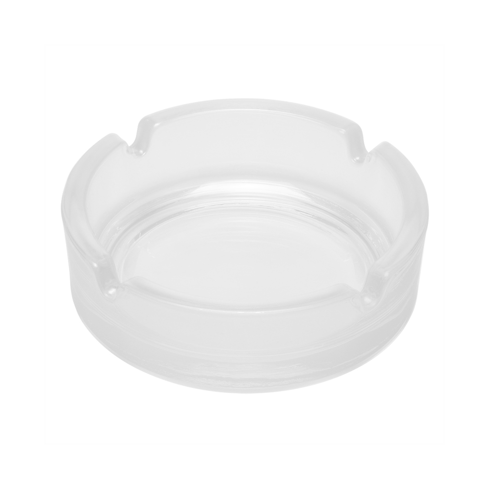 Glasaschenbecher - gefrostet glasklar