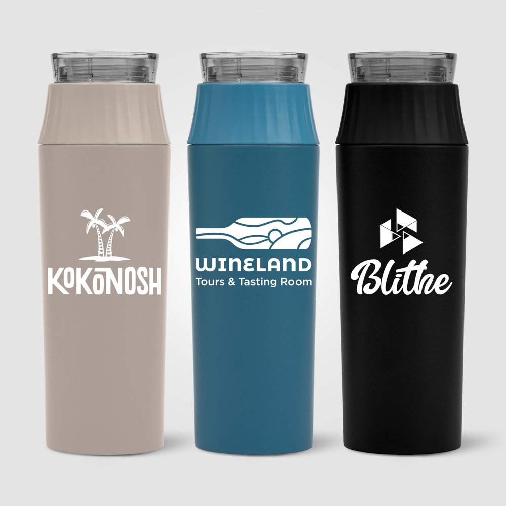 Majesty Recycling-Edelstahlflasche mit wasserdichtem Verschluss - 590 ml