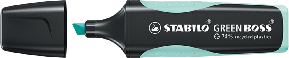 STABILO GREEN BOSS Pastel Leuchtmarkierer, zartes türkis