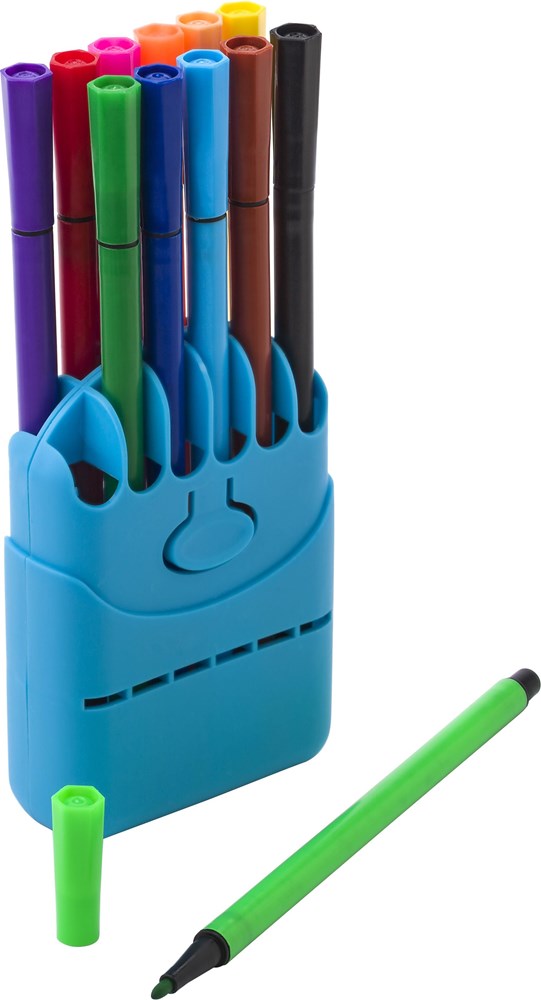 Filzstift-Set aus Kunststoff Evan