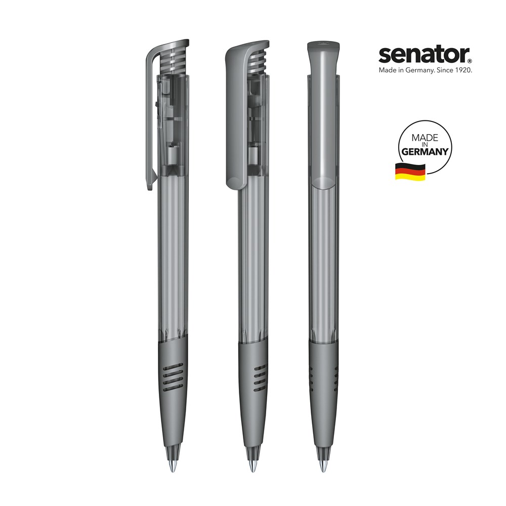 senator® Super Hit Clear SG  Druckkugelschreibercoolgray9-5-p