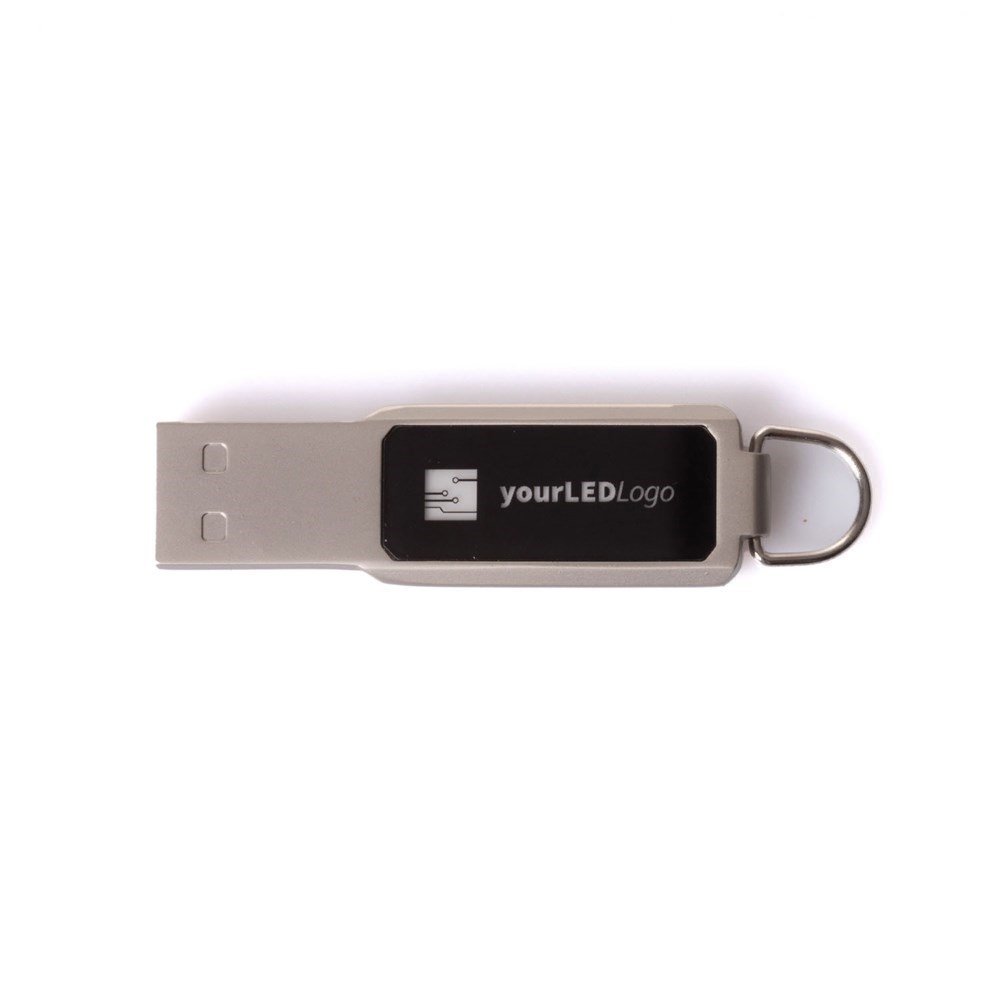 FlashGlow USB Stick-Silber-1 GB