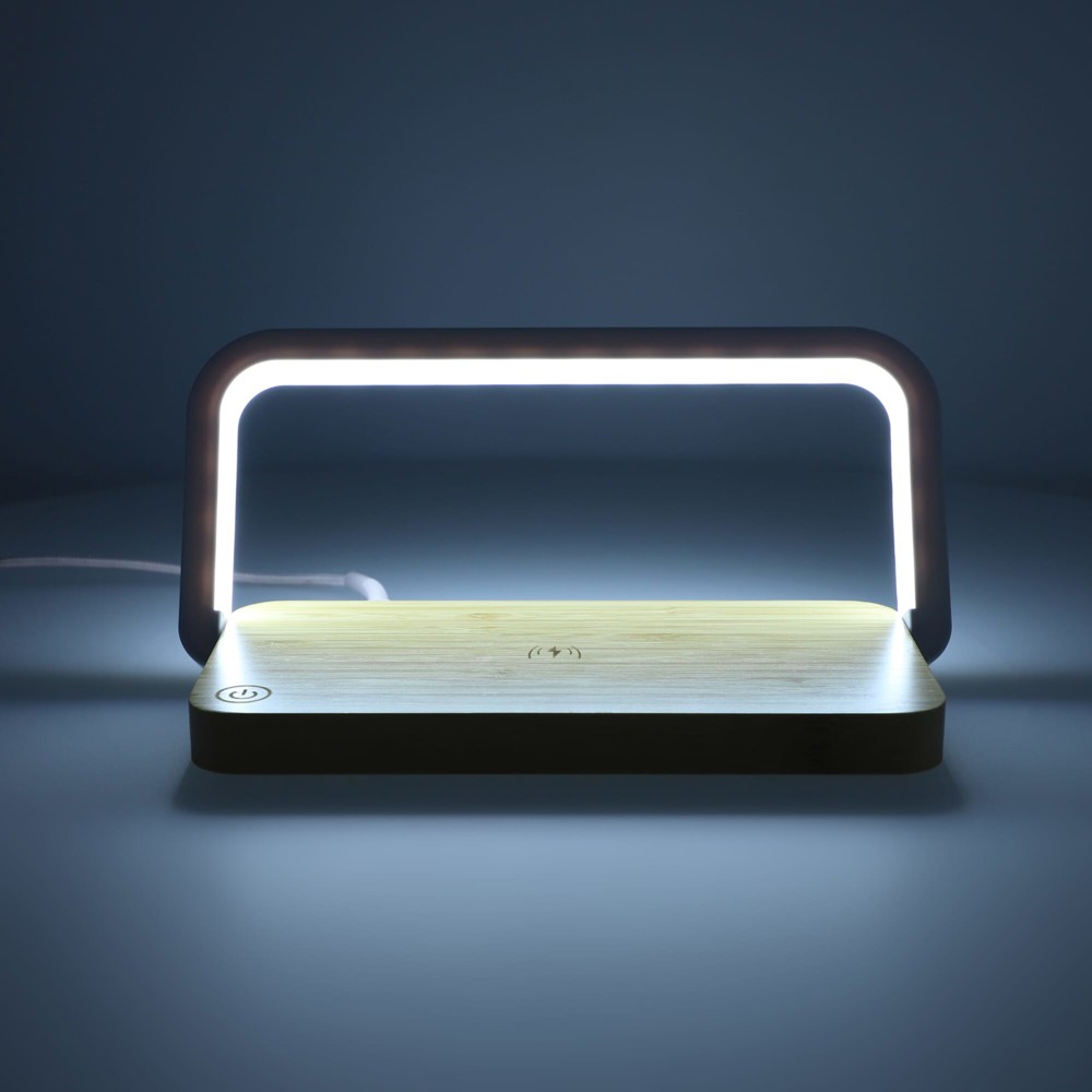 15-W-Wireless-Ladegerät mit dimmbarer LED-Lampe