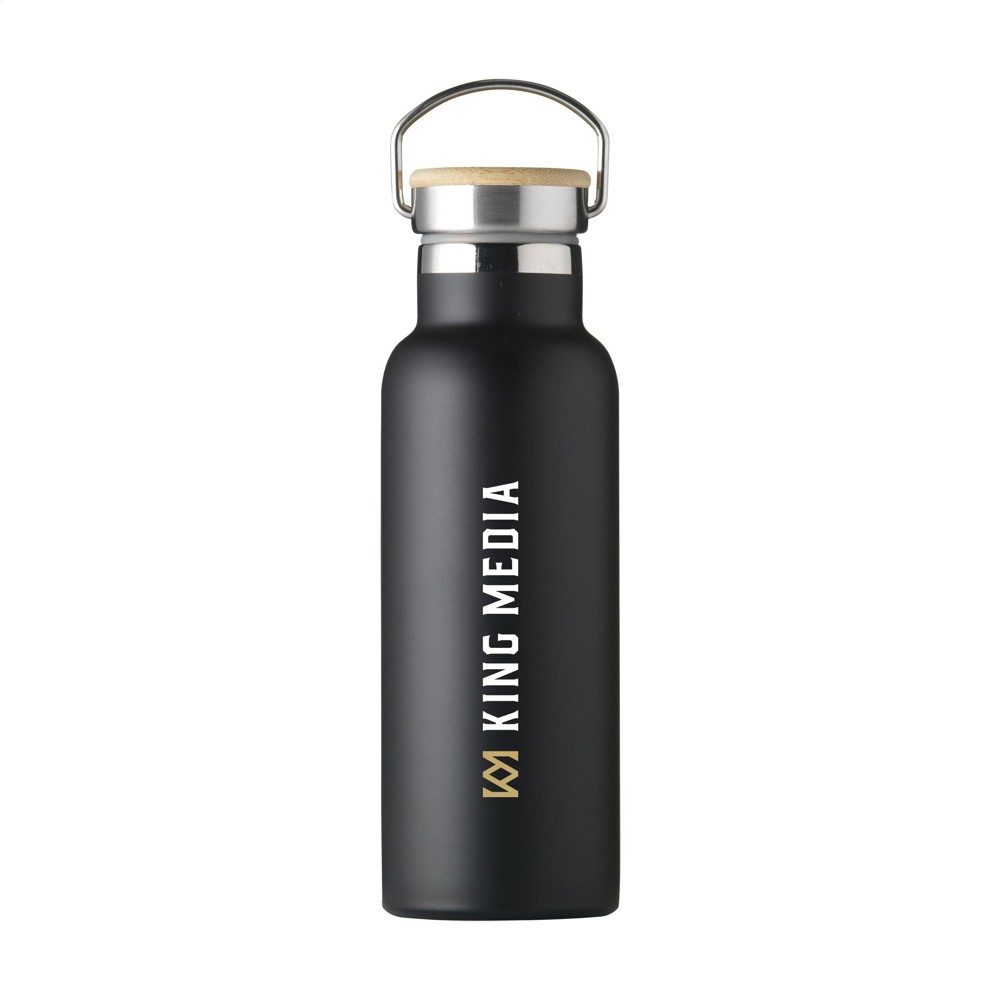 Nordvik RCS Recycled Steel 500 ml Trinkflasche - schwarz