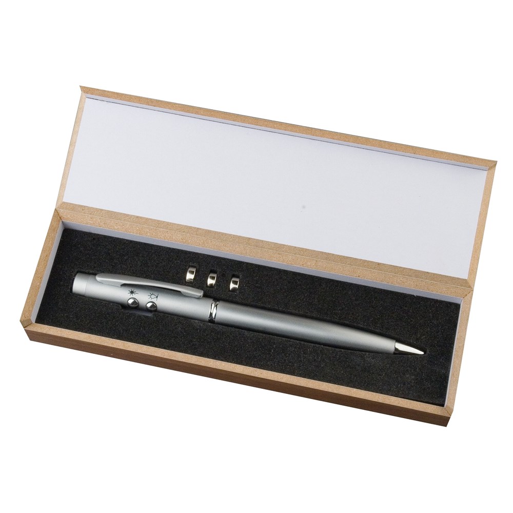 Laserpointer + LED mit Kugelschreiber